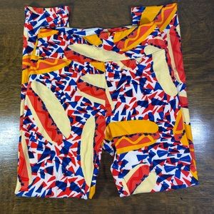 LulaRoe Hotdog legging Pants